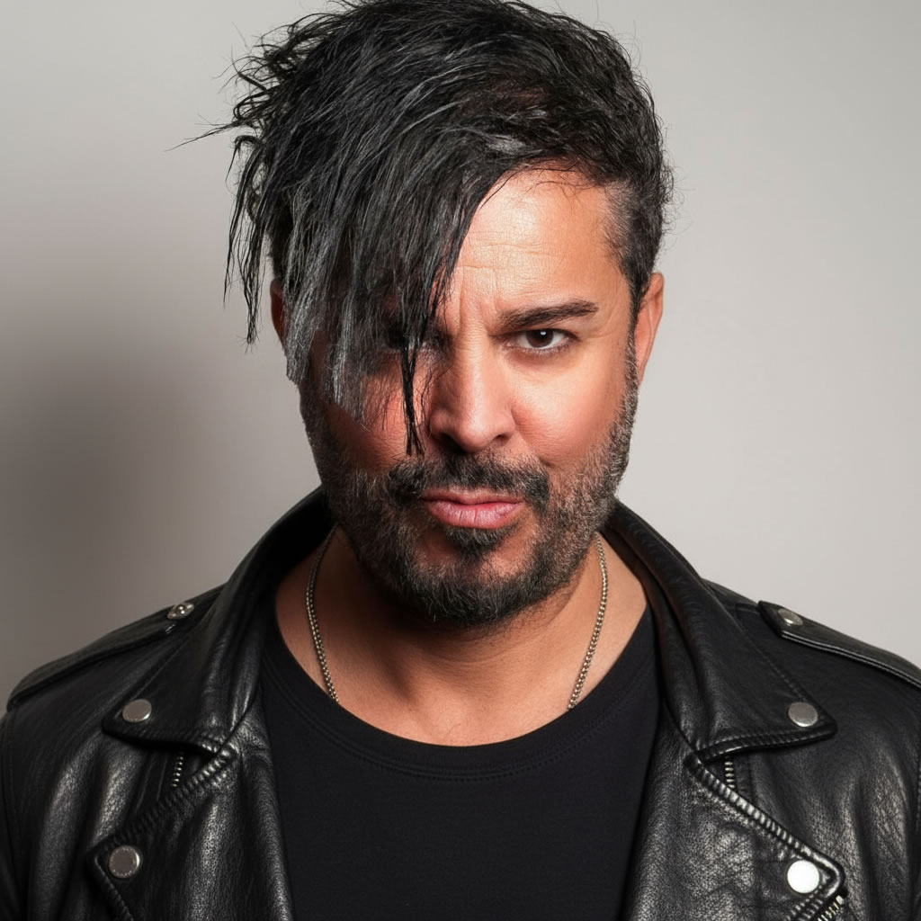 Santiago Cortes DJ press photo for official artist promotion