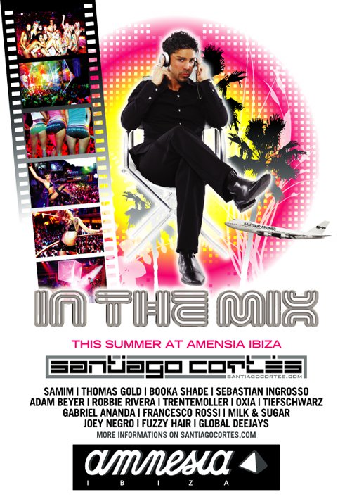 Santiago Cortes Swiss DJ and record producer in Ibiza, Amnesia, Hï and Pacha